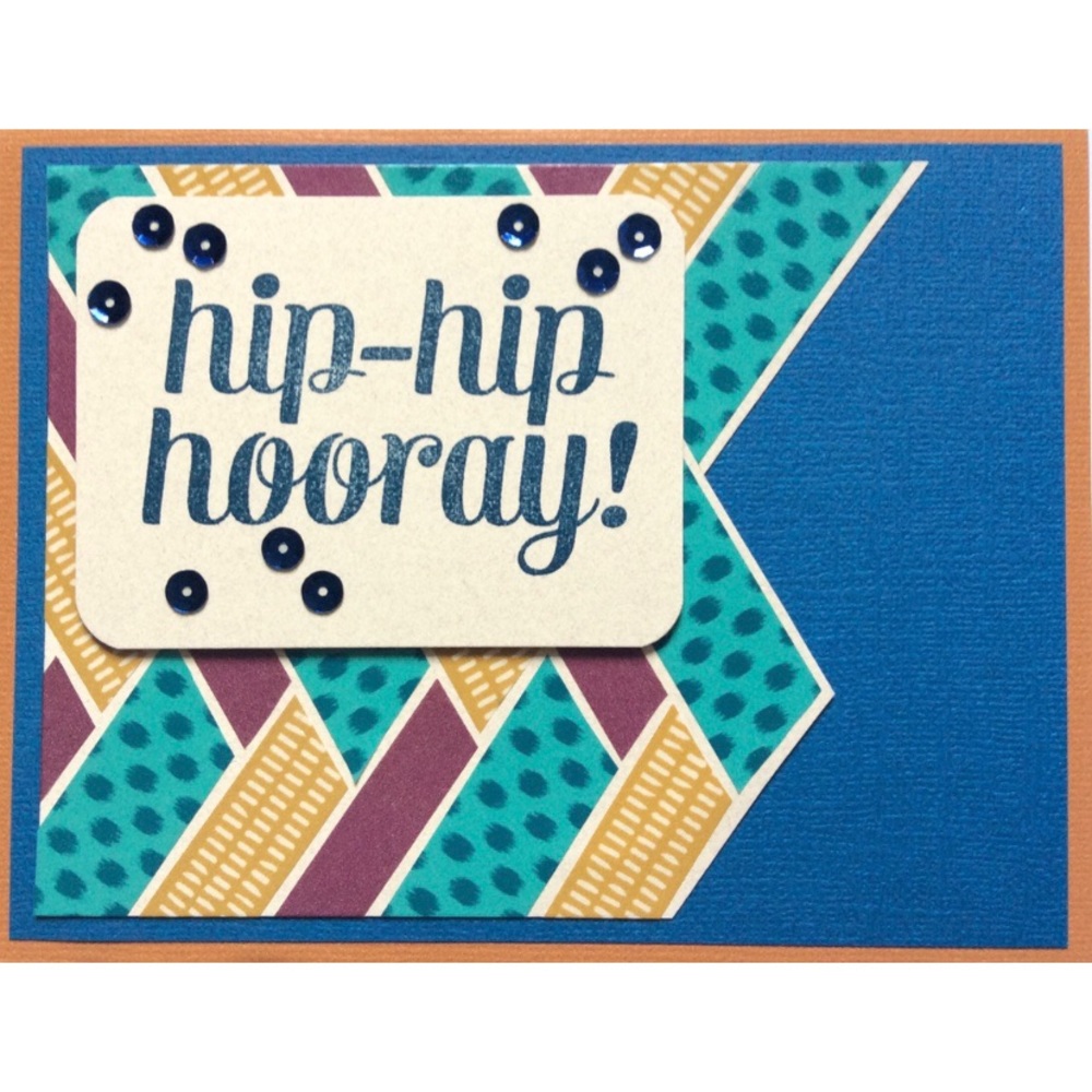 Handmade Hip Hip Hooray Greeting Card